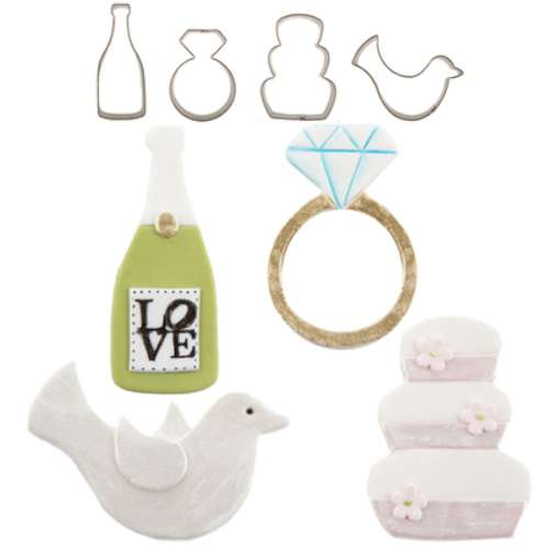 Cutie Cupcake Cutter Set - Wedding - Click Image to Close